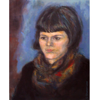 Gudrun (II) - Oil on paper by Sharon Low