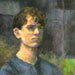 Poet in the Park (Ivor Duncan) - Oil on canvas by Sharon Low