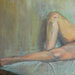 Reclining Nude - Oil on linen by Sharon Low